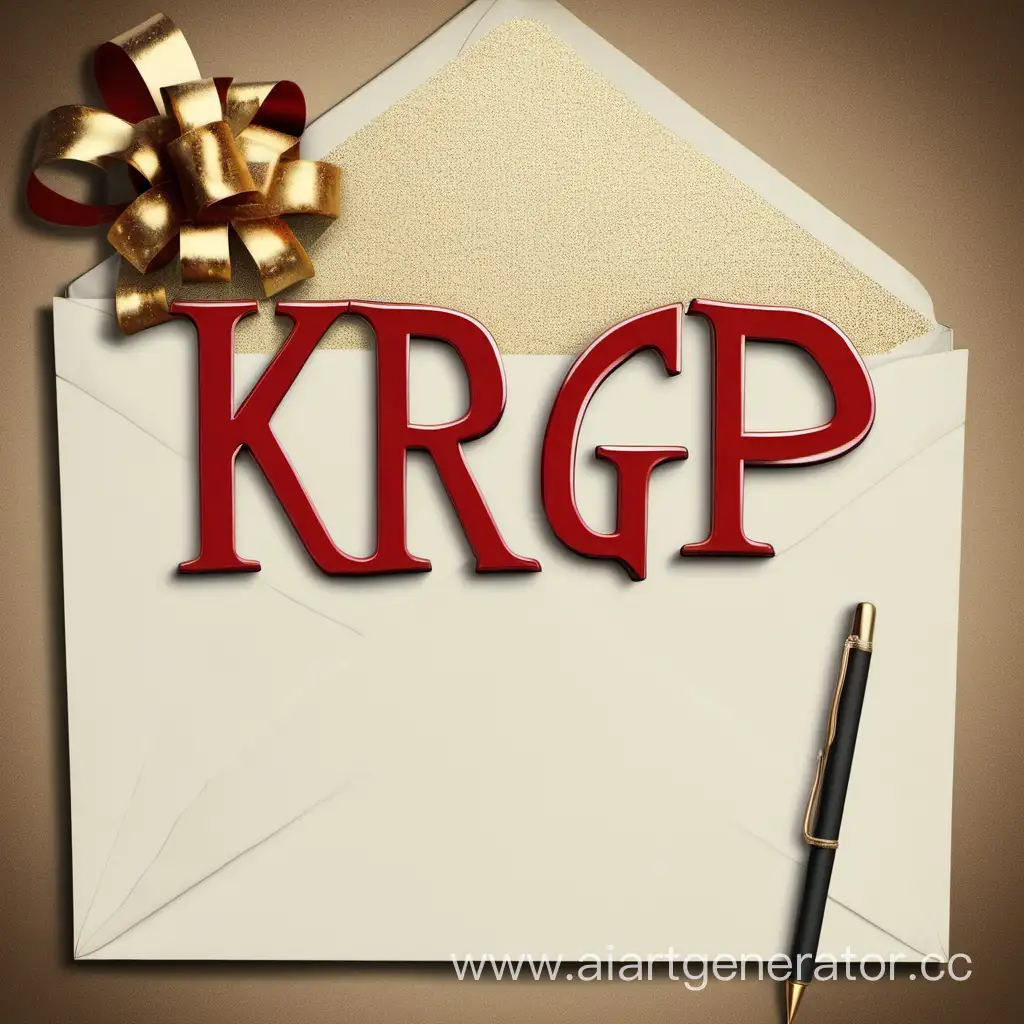 Буквы KRGP  новый год

