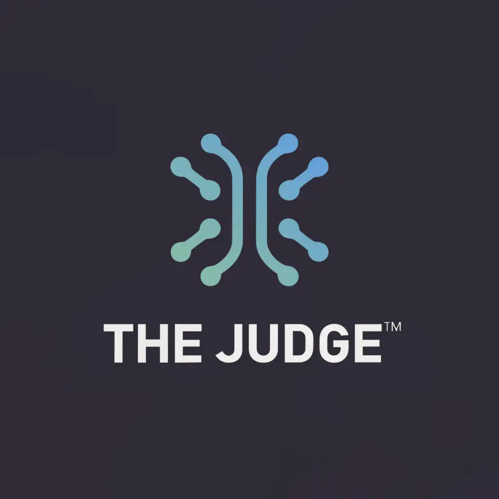 LOGO-Design-For-The-Judge-Minimalistic-HighTech-Symbol-with-Clear-Background