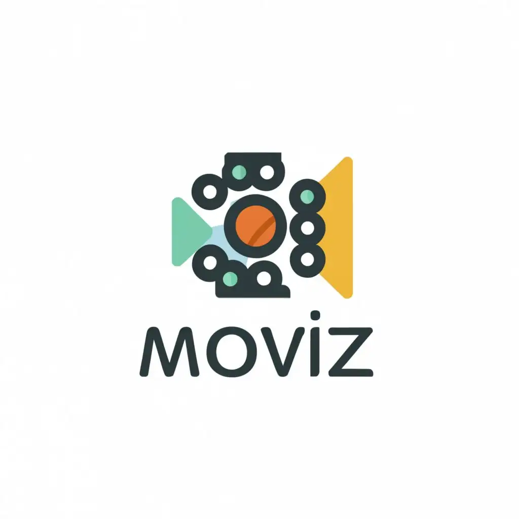a logo design,with the text "Moviz", main symbol:Movies,Moderate,be used in Entertainment industry,clear background