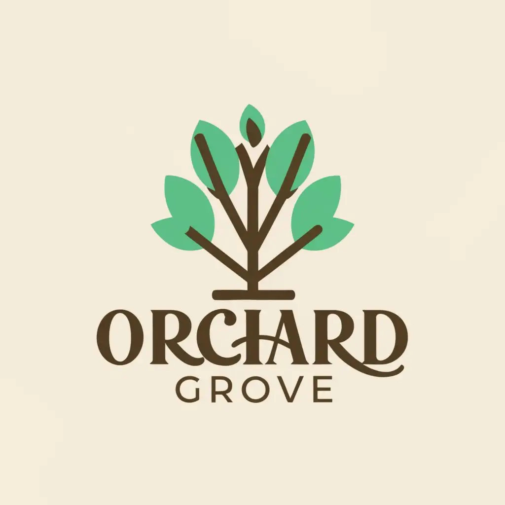 a logo design,with the text "Orchard Grove", main symbol:Nature,Moderate,clear background