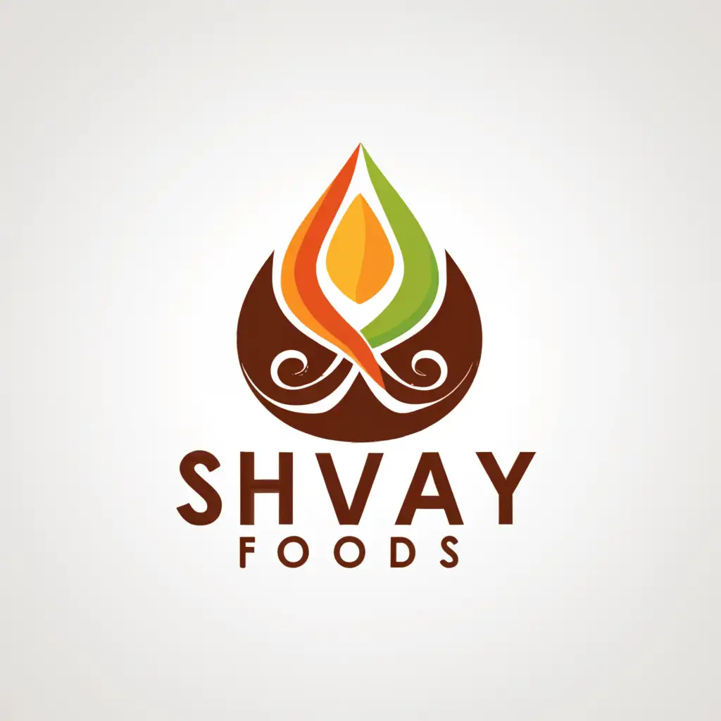 a logo design,with the text "Shivay Foods", main symbol:TRISHUL,Moderate,be used in Restaurant industry,clear background