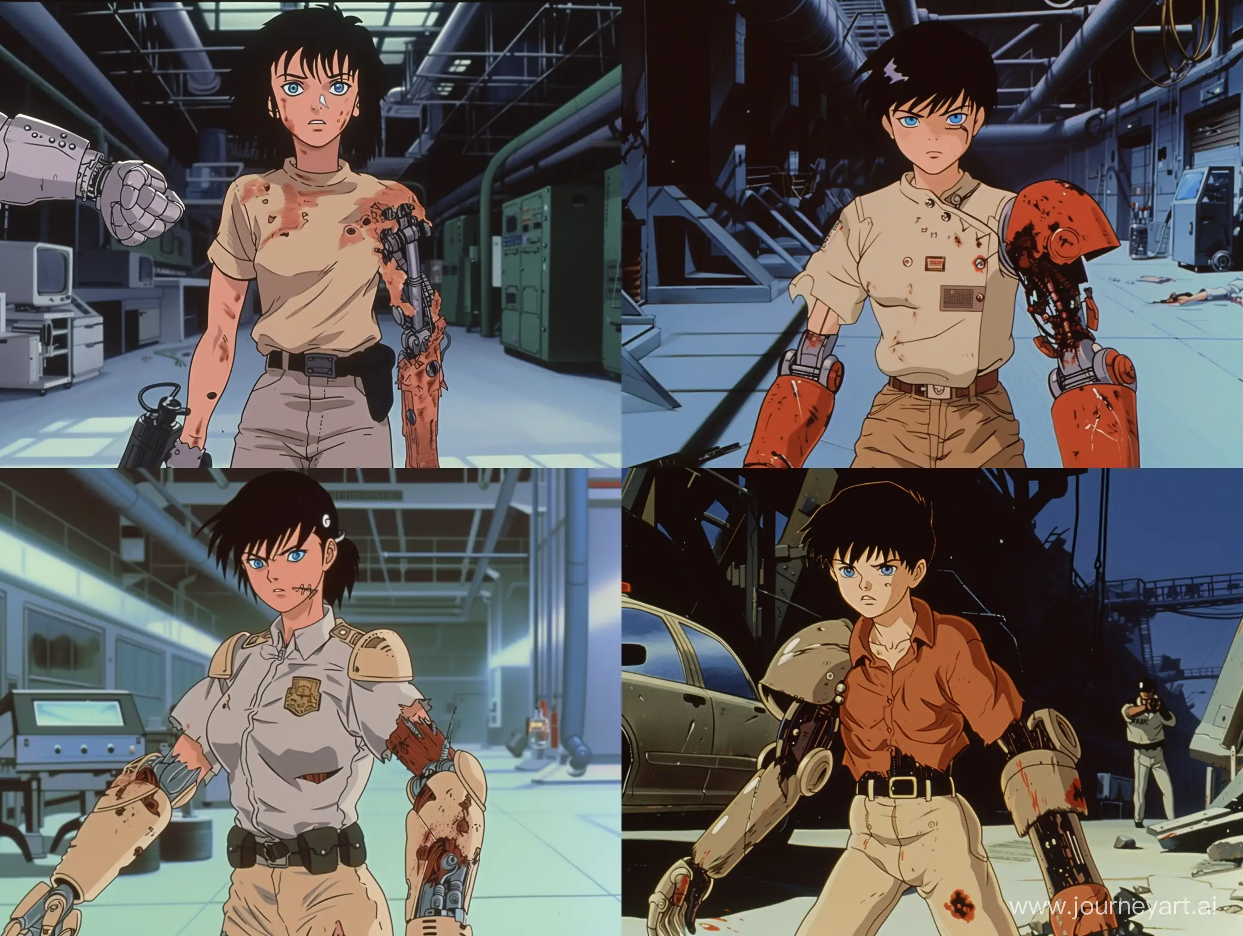 Nostalgic-90s-Anime-Showdown-Cyborg-vs-Cop-in-AkiraInspired-Scene