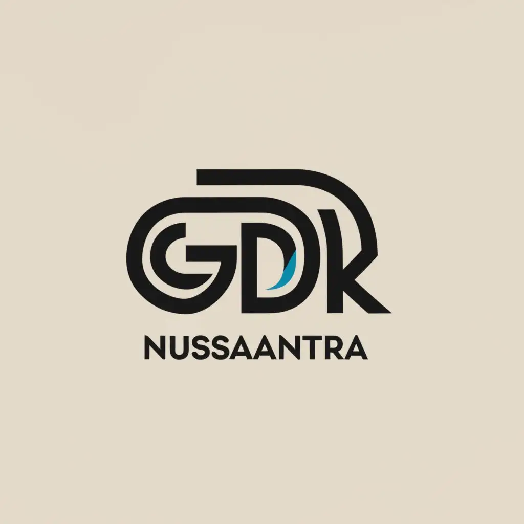 a logo design,with the text "GDR Conscap Nusantara", main symbol:GDR ,Moderate,be used in Construction industry,clear background