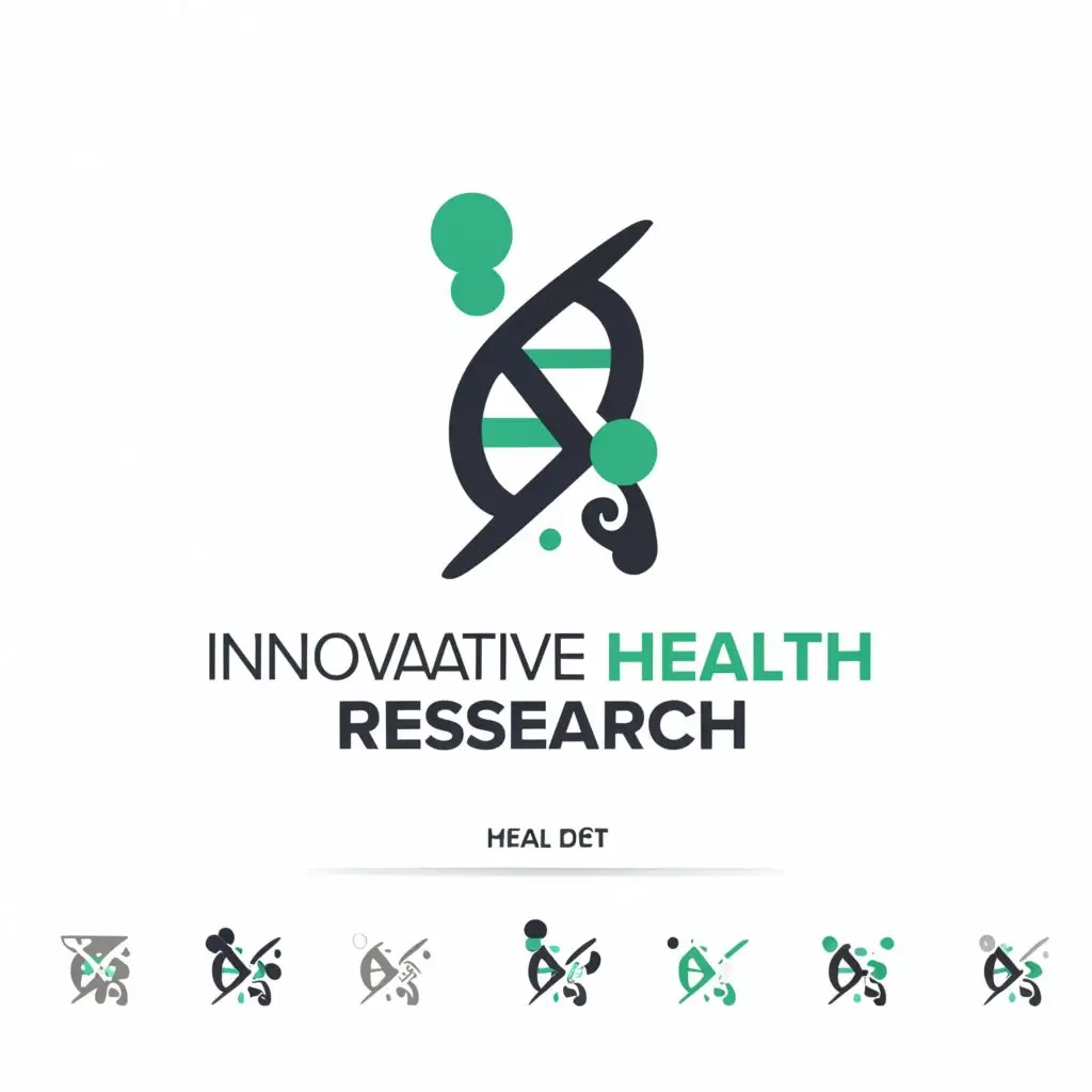 a logo design,with the text "Innovative Health Research", main symbol:for my organization,Moderate,clear background