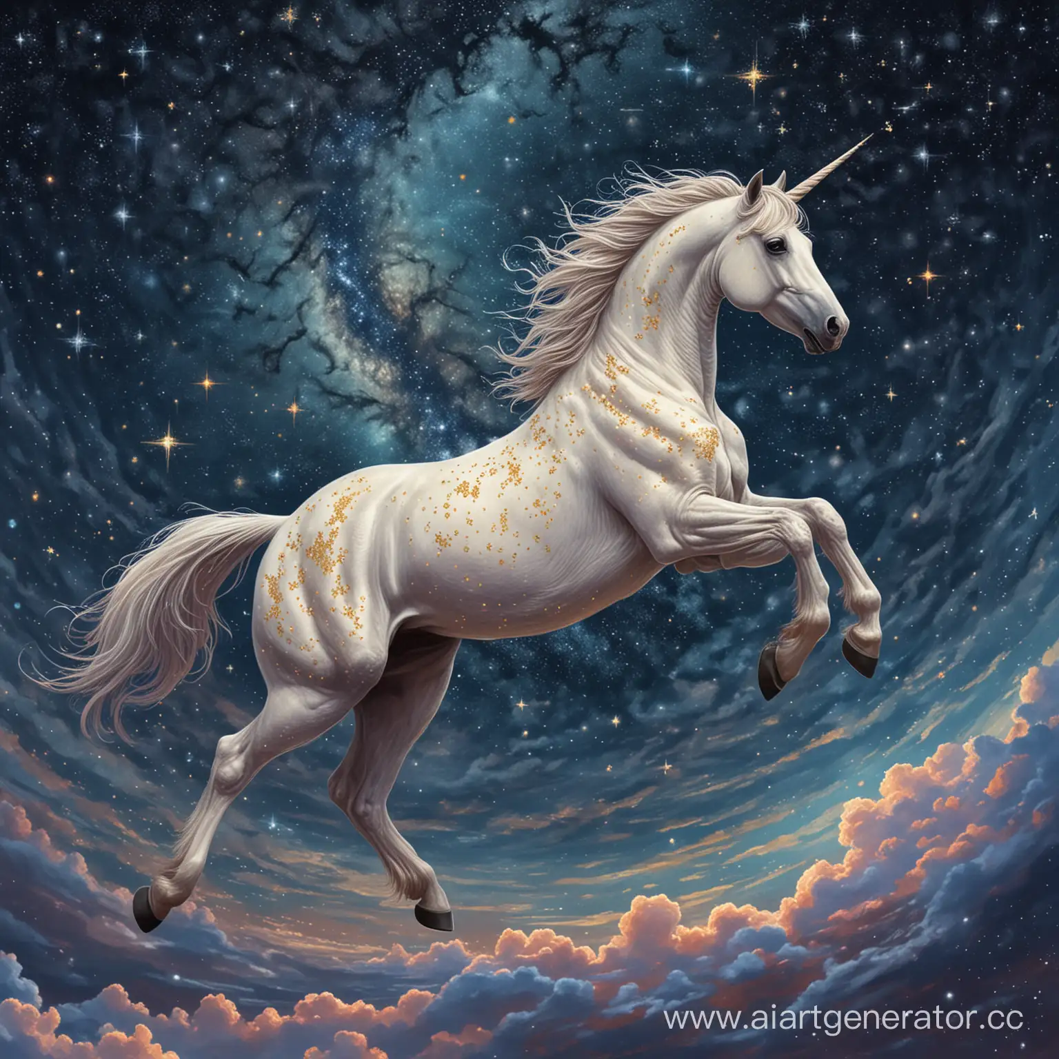 Привиделось мне, лечу среди неба на звёздном коне