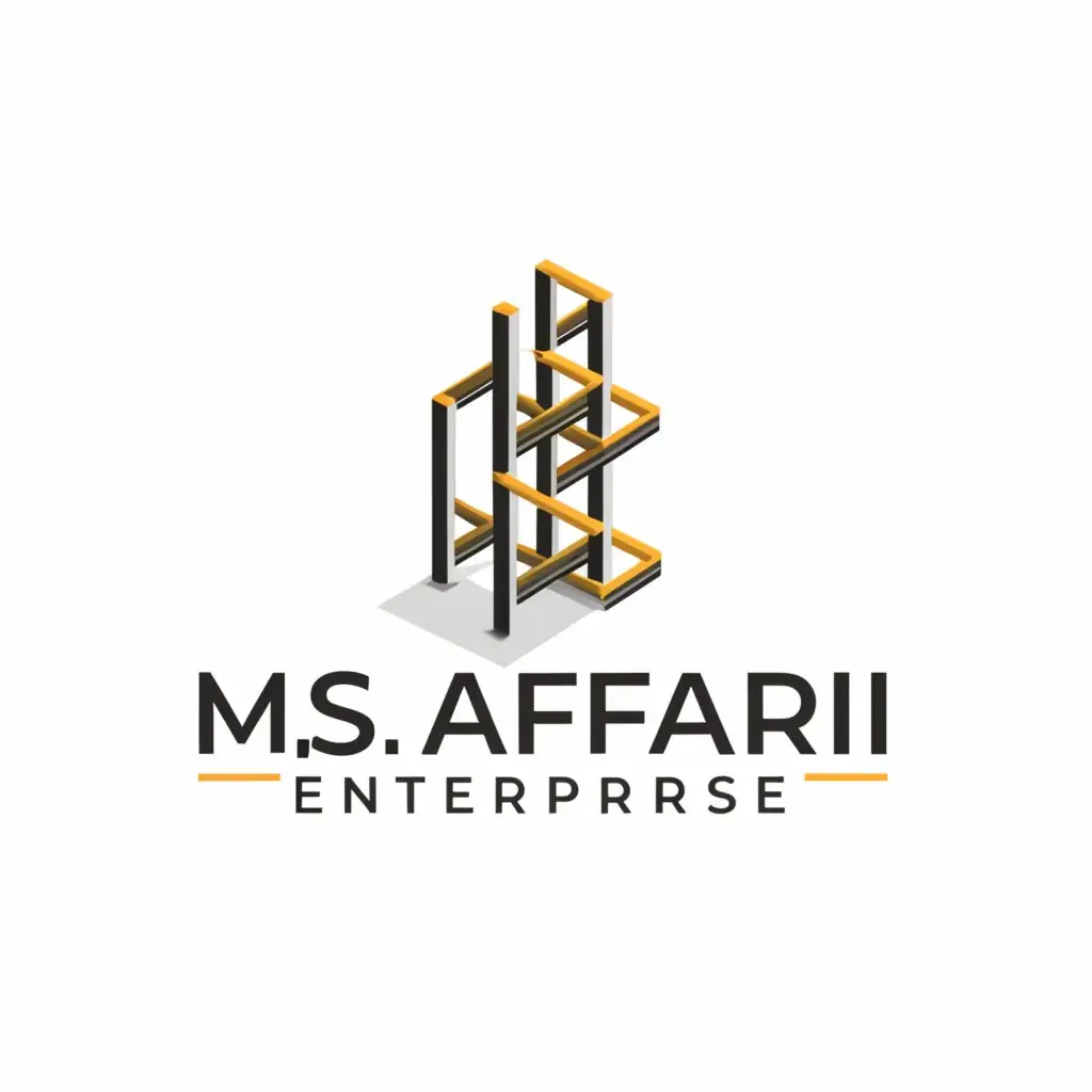 a logo design,with the text "M.S Afari Enterprise", main symbol:Step by step ,complex,be used in Retail industry,clear background