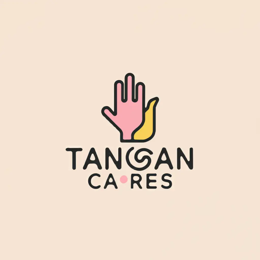 a logo design,with the text "Tangan Cares", main symbol:Charity,Moderate,be used in Home Family industry,clear background