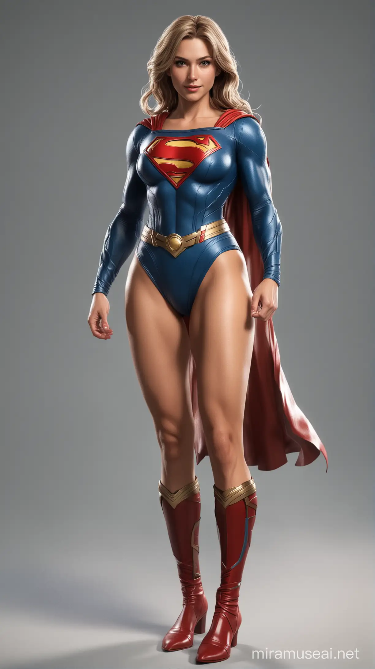 Personaggio super Girl di Superman a corpo Intero