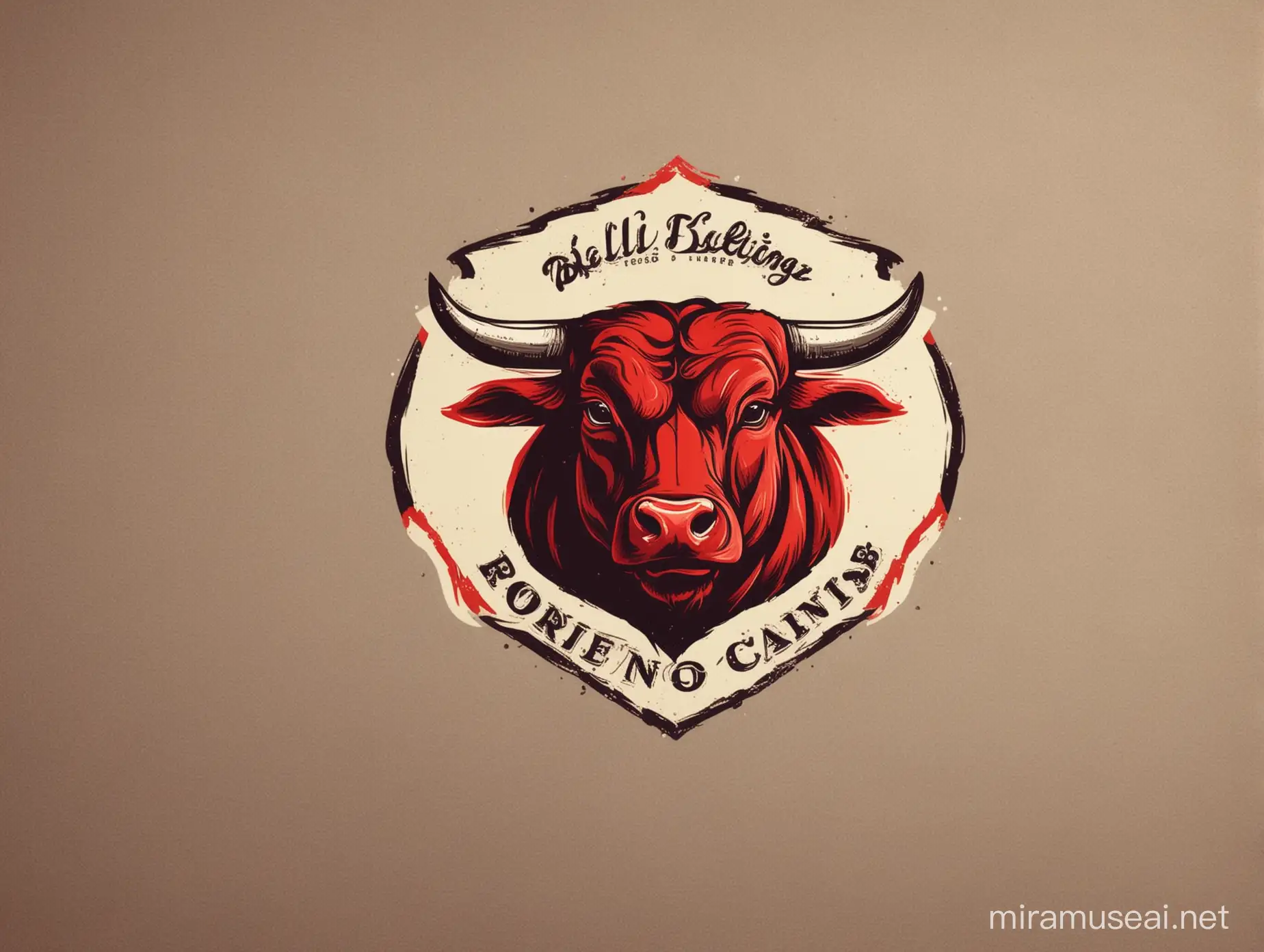 Bullfighting club company logo designs