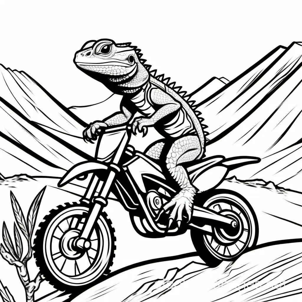 Bearded-Dragon-Riding-Dirt-Bike-Coloring-Page-Simple-Line-Art-for-Kids