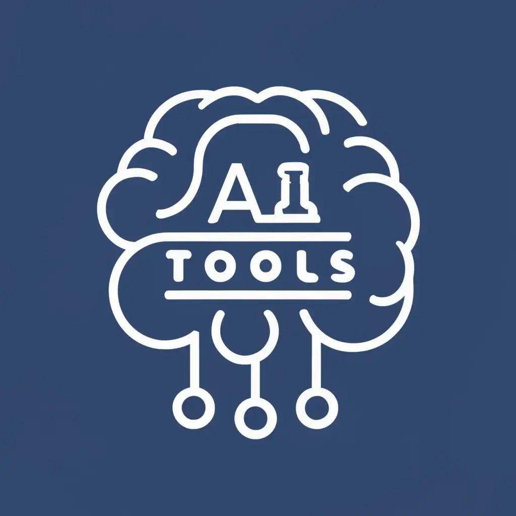 logo, A BRAIN AI, with the text "AI TOOLS", typography, be used in Technology industry