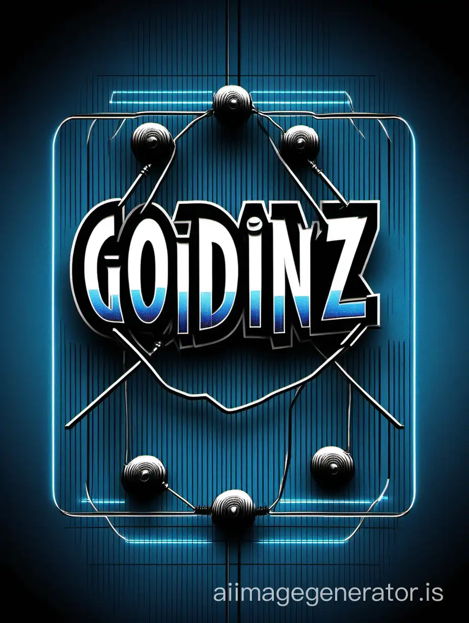 GODINZ-Discipline-Design-with-Gym-and-Electrical-Wires-on-Blue-Black-Background