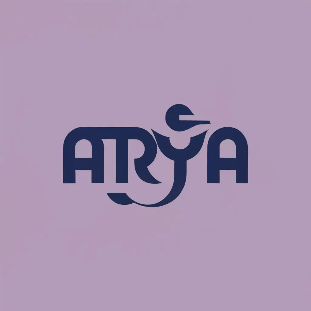 logo, Bird, with the text "ARYA", typography