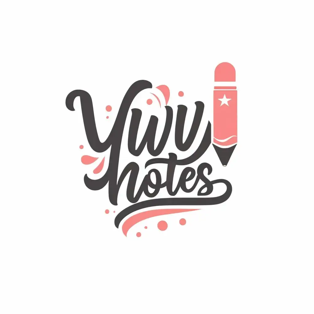 logo, yuvi notes, with the text "yuvi notes", typography, be used in Education industry