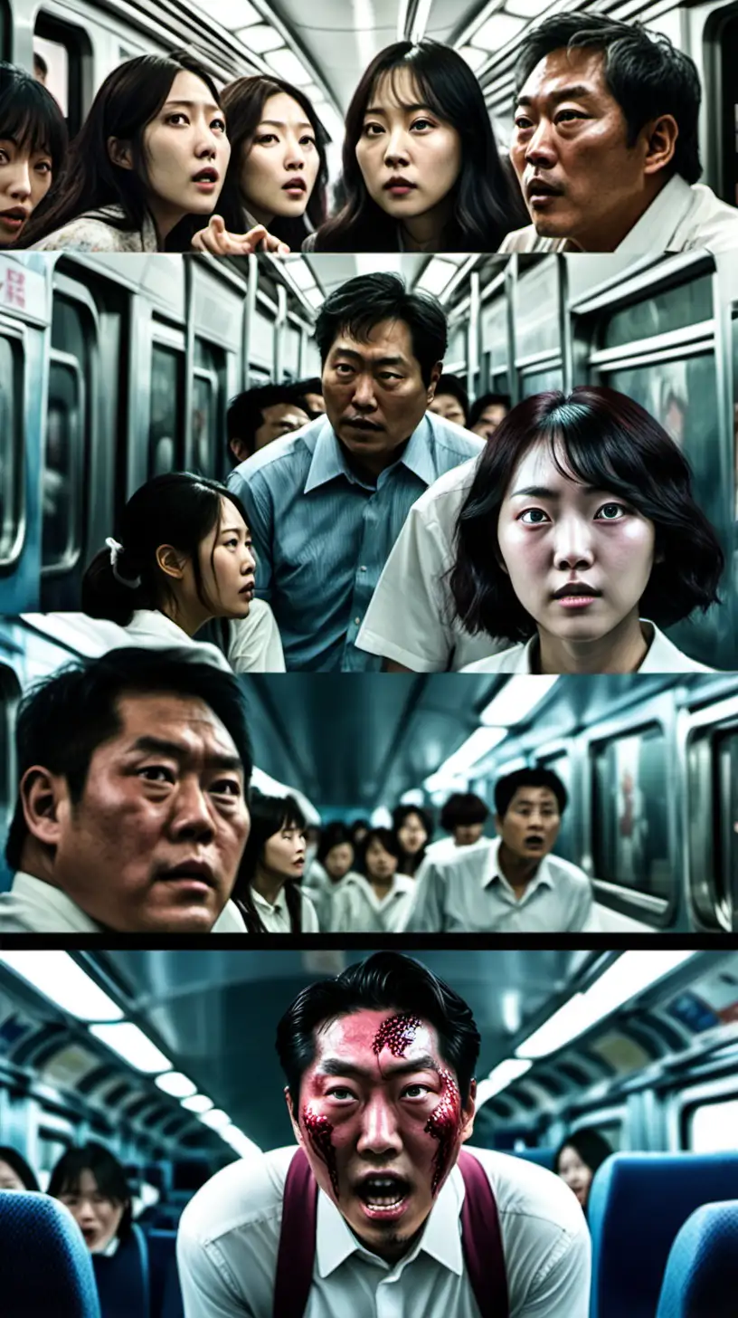 Korean Cinema Masterpieces Collage Train to Busan Okja Parasite The Wailing The Handmaiden