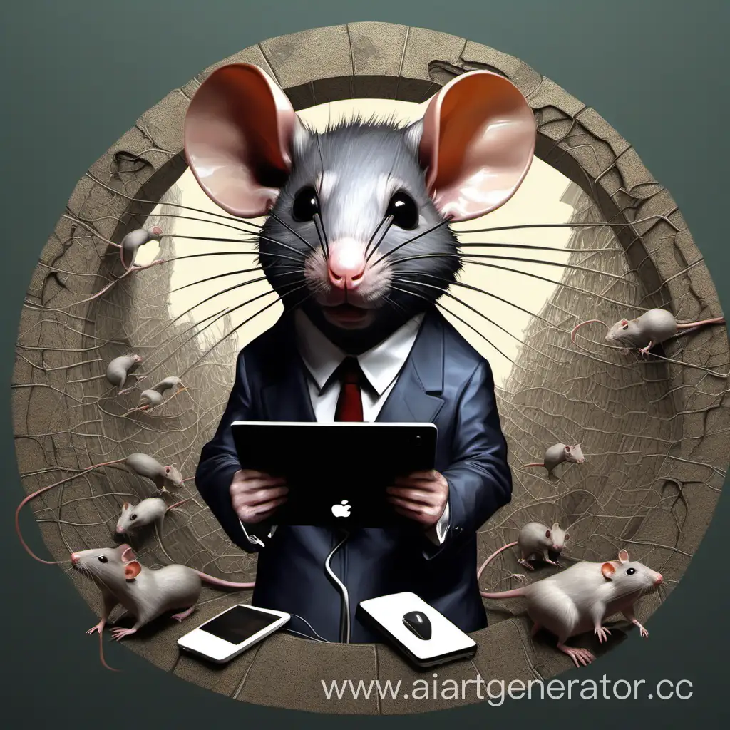 Интернет-крысы в стиле реализм