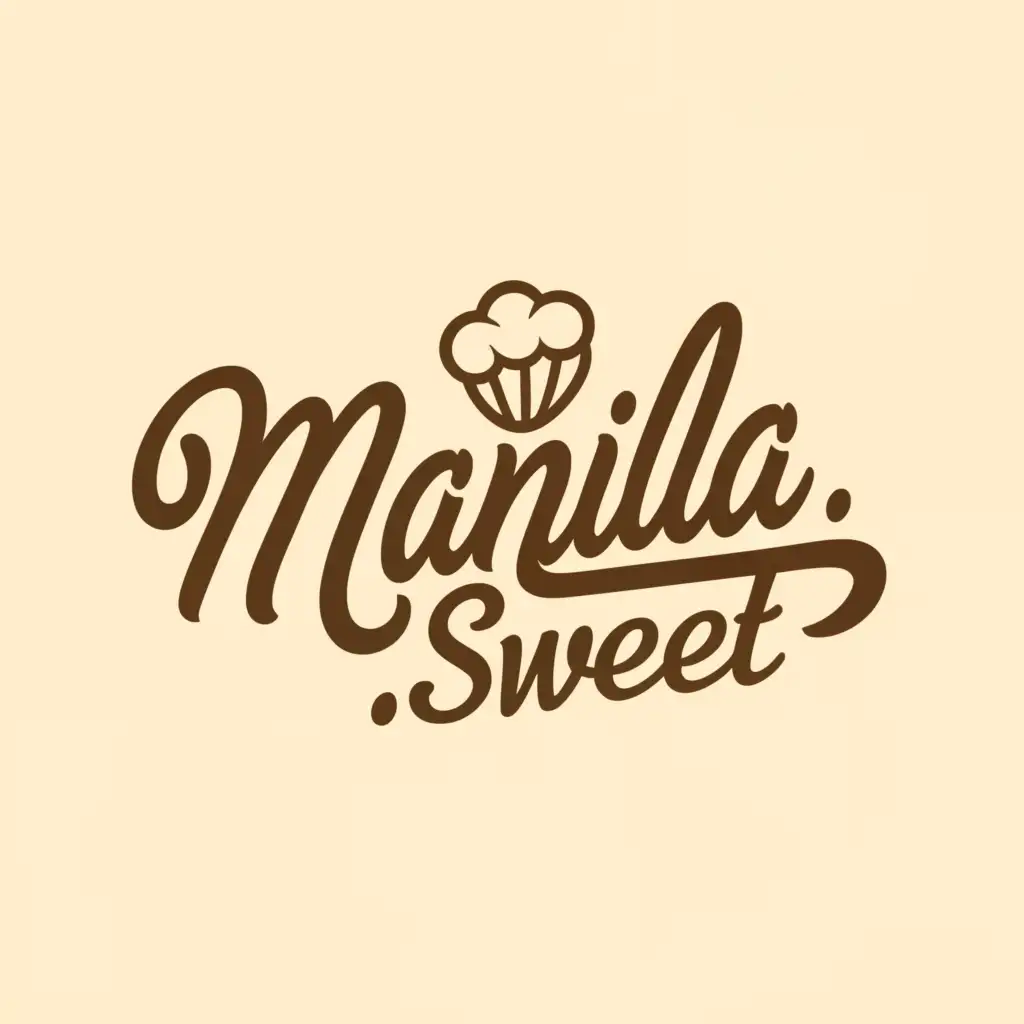 a logo design,with the text "manilla.sweet", main symbol:Baking,Moderate,be used in Retail industry,clear background