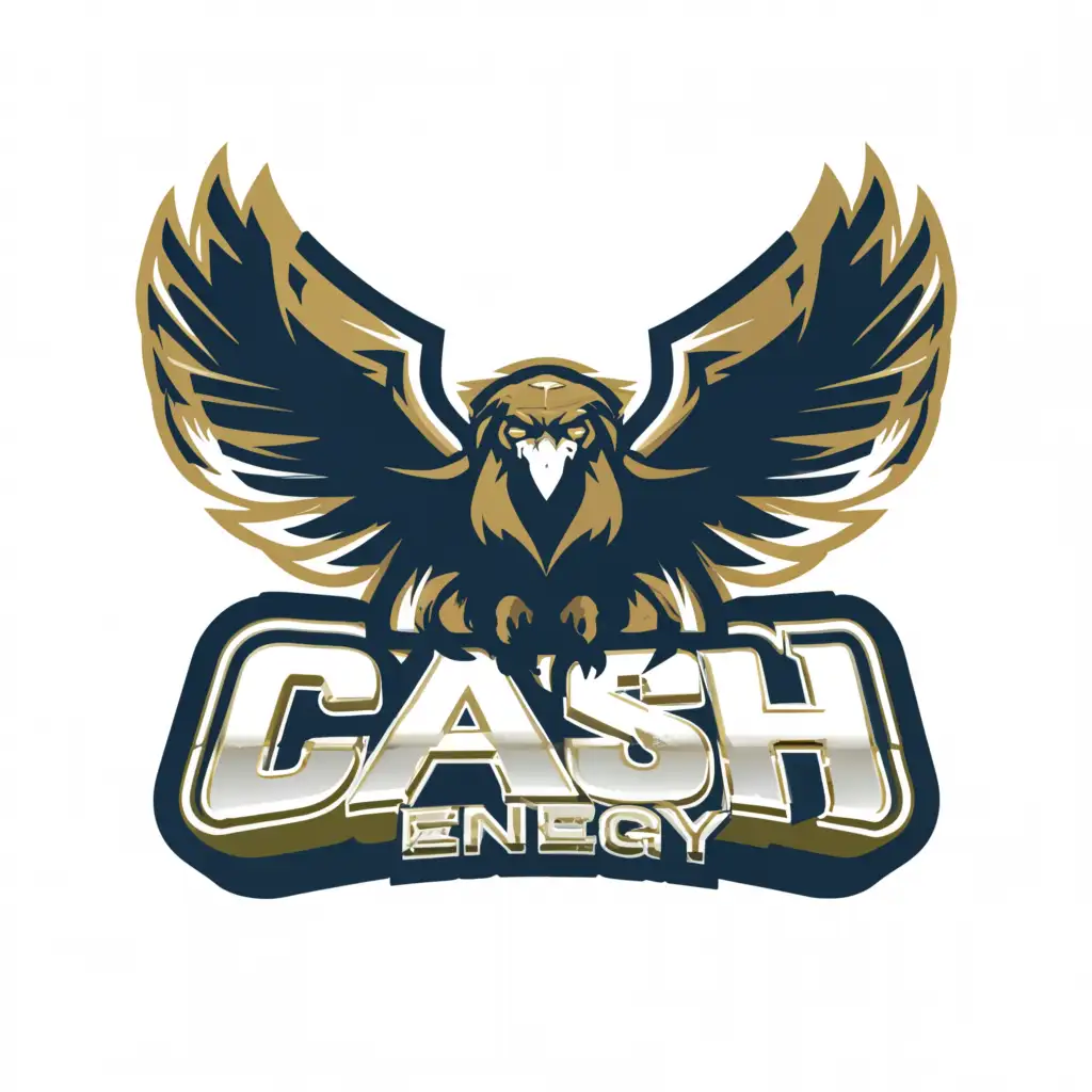 LOGO-Design-for-CASH-Energy-Empowering-Eagle-Symbol-in-Sports-Fitness-Industry
