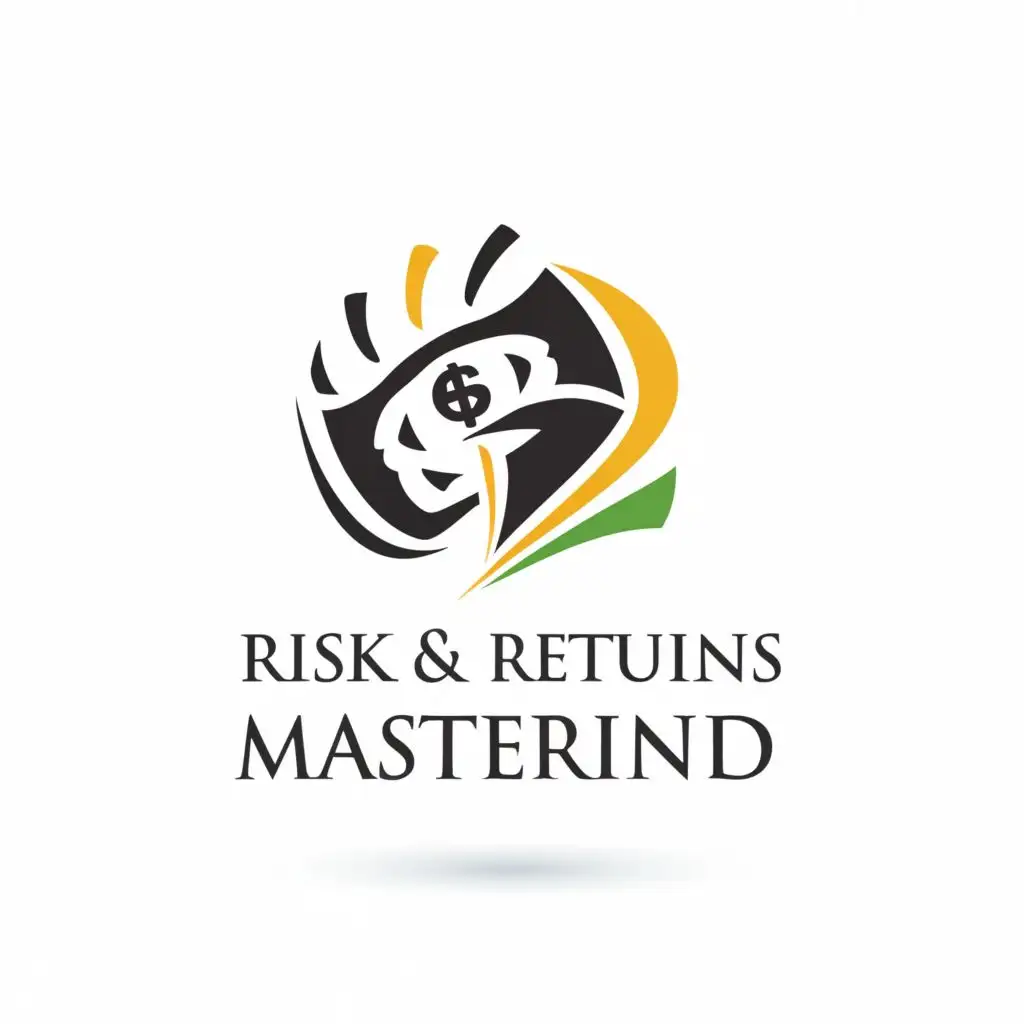 logo, FINANCIAL PLANNER, with the text "RISK AND RETURNS MASTERMIND", typography, be used in Finance industry