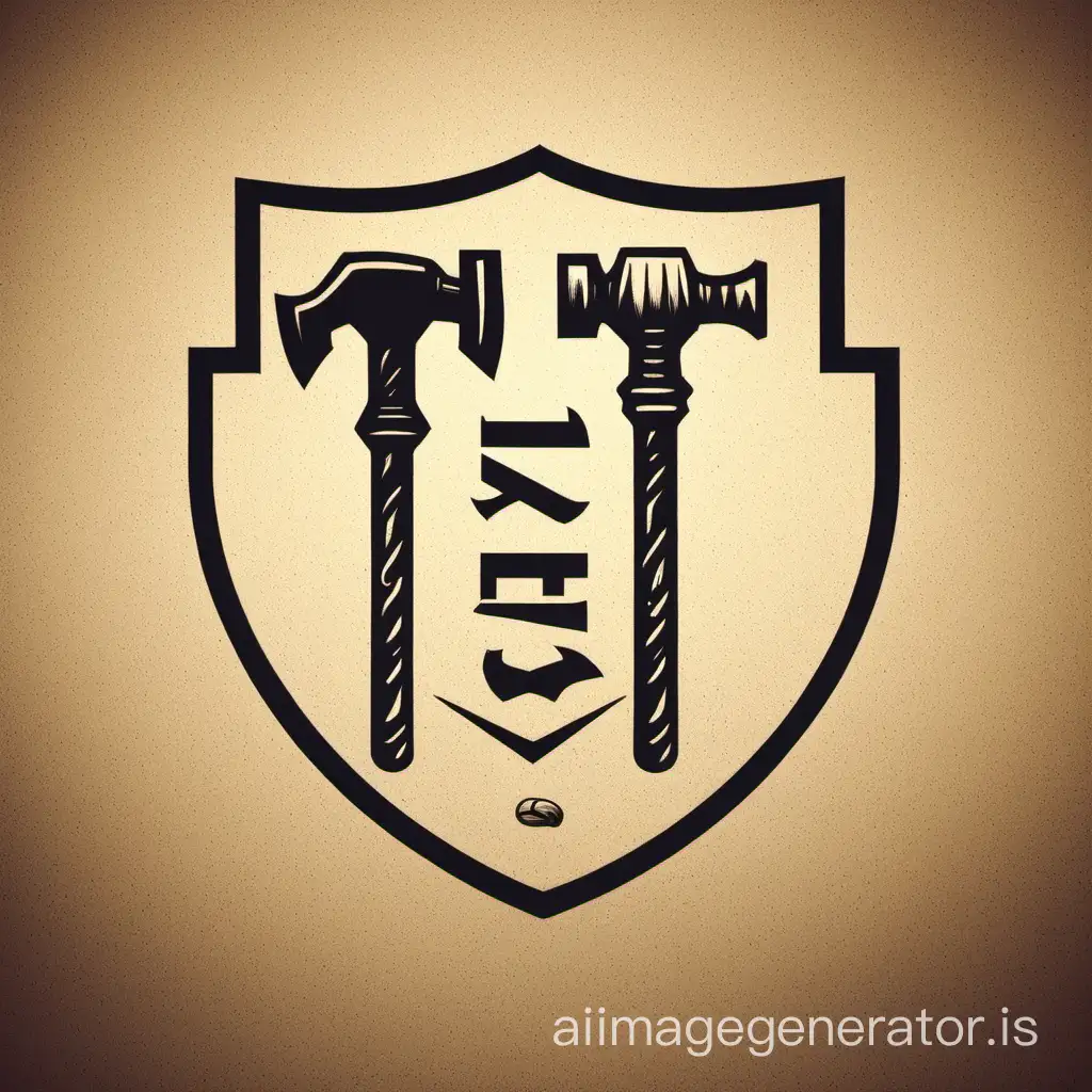 logo with 2 hammers