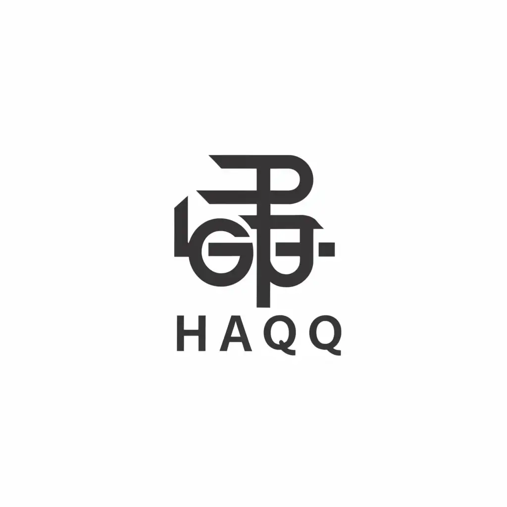 a logo design,with the text "Haqq Apparel", main symbol:Haqq in Arabic,Moderate,be used in Religious industry,clear background