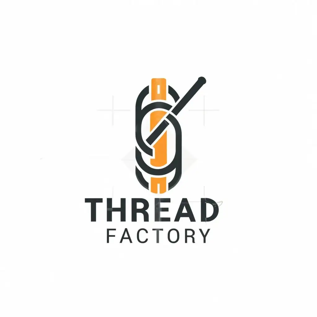 a logo design,with the text "thread factory", main symbol:clothing brand,Moderate,clear background