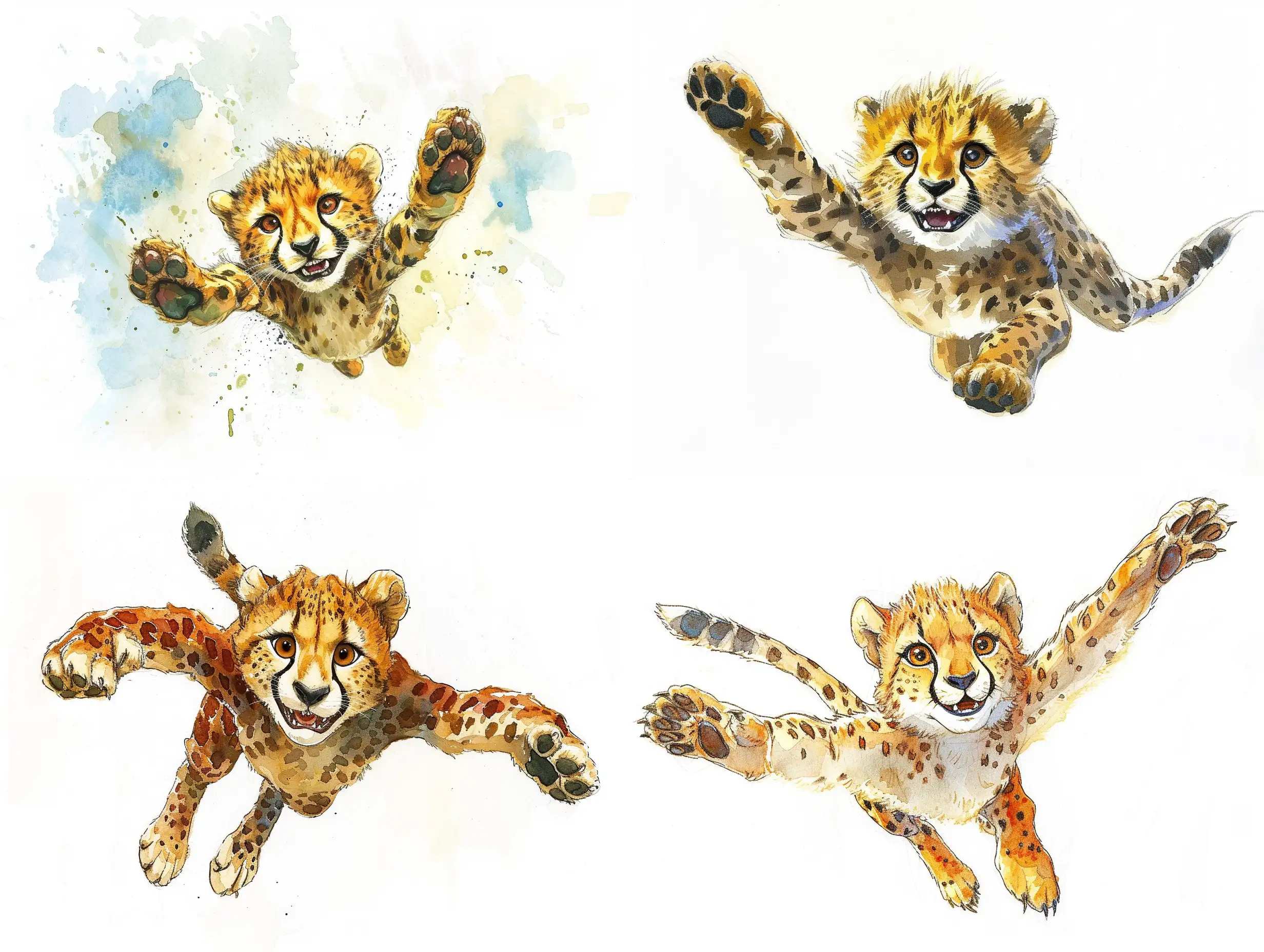 Joyful-Cheetah-in-Tim-Burton-Style-Whimsical-Watercolor-Caricature