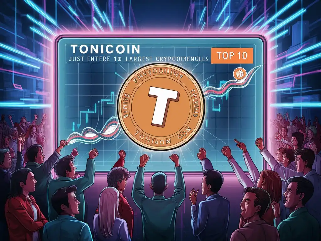 Toncoin вошел в десятку крупнейших криптовалют