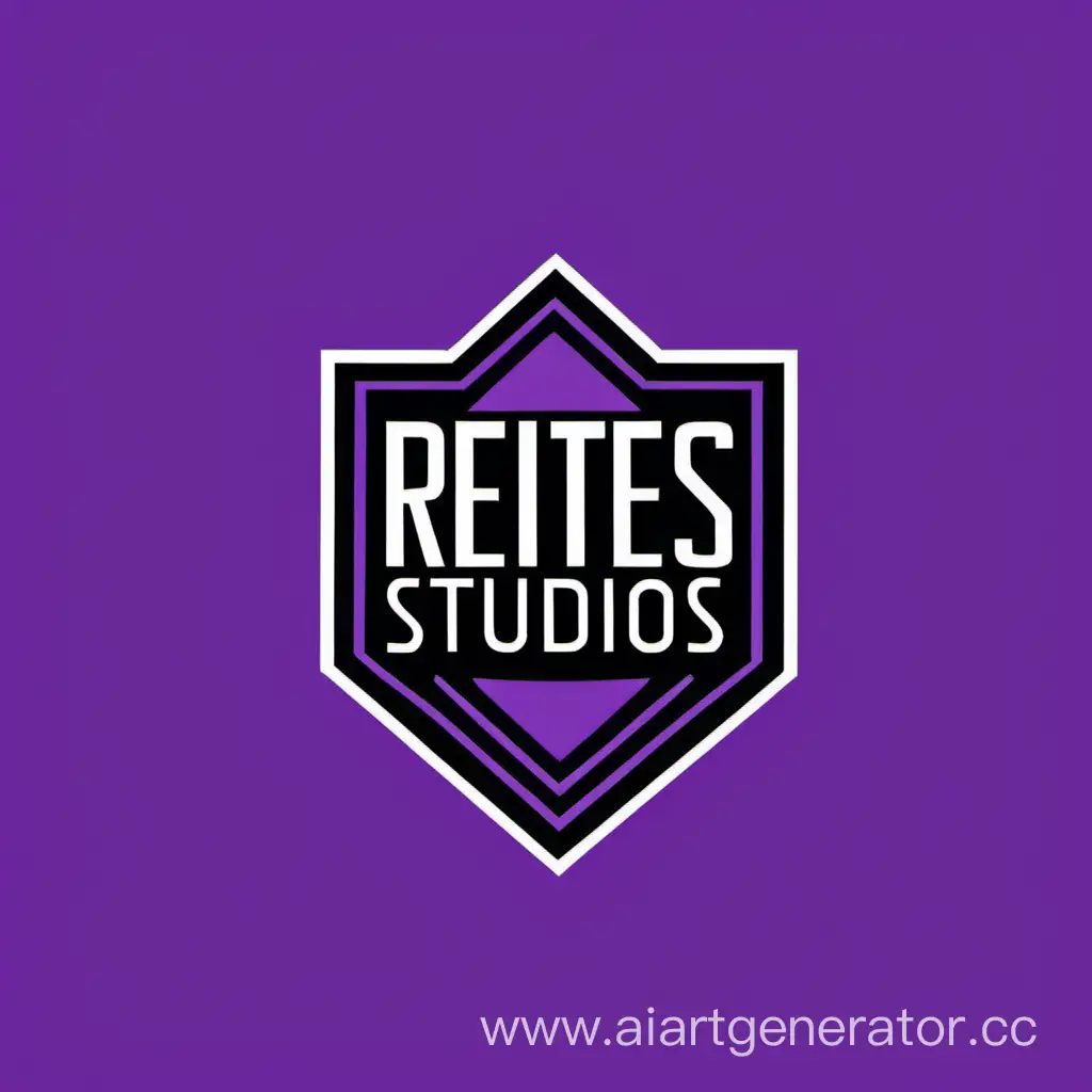 REITES-STUDIOS-Logo-Design-in-Purple-and-Black