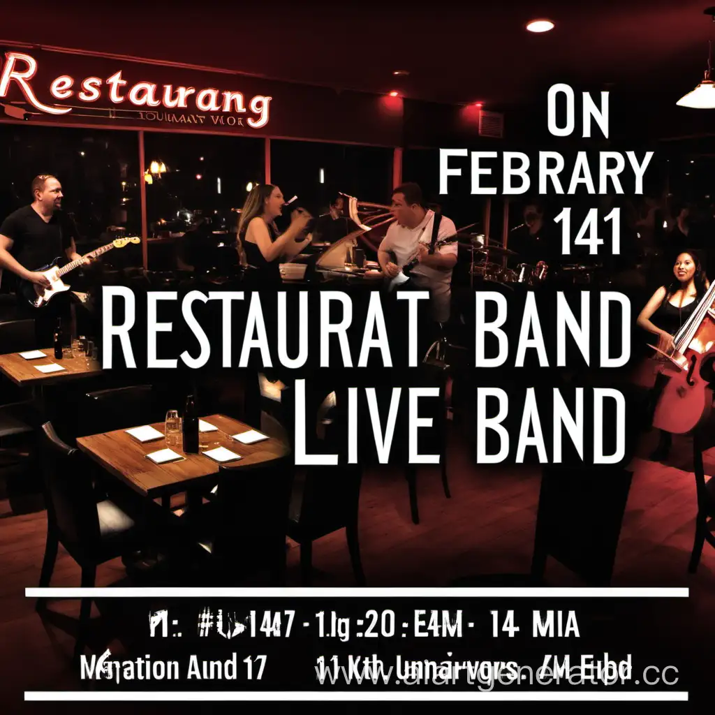 14 февраля, ресторан че хотели, живая музыка , MOTION BAND