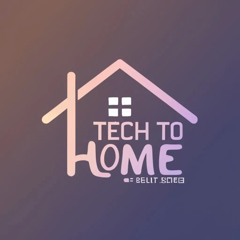 logo, Home, with the text "Tech To Home by ROLET SPEED", typography, be used in Home Family industry