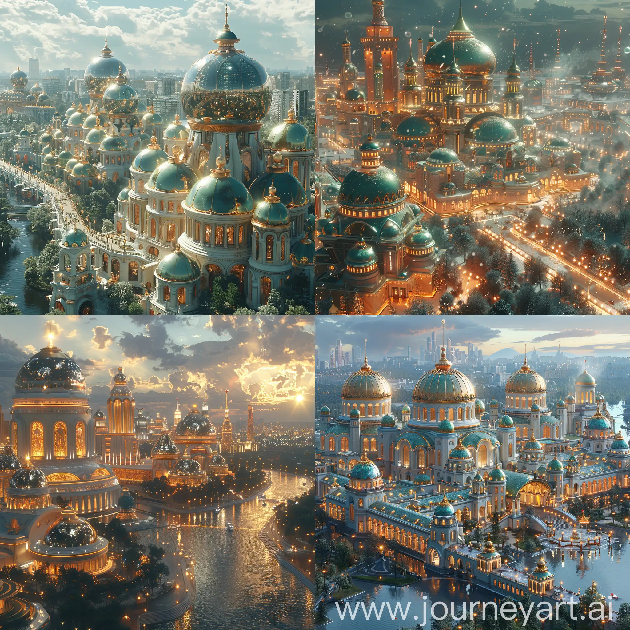 Futuristic Moscow Kremlin, ultra-modern Moscow Kremlin, ultramodern Moscow Kremlin, high-tech gadgets, octane render --stylize 1000