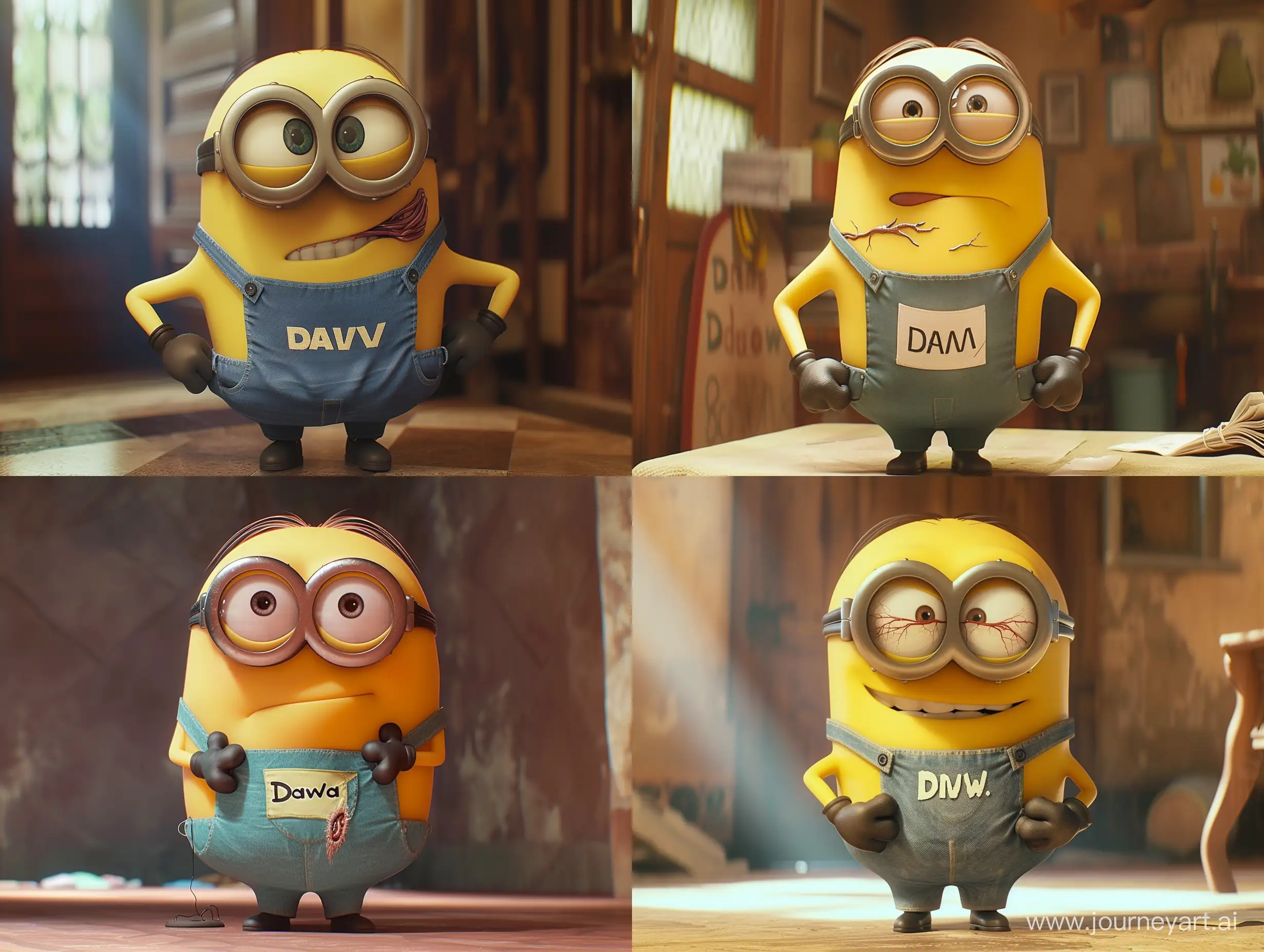 David-Minion-Character-with-Muscular-Arms