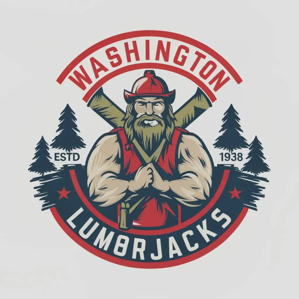 LOGO-Design-for-Washington-Lumberjacks-Bold-Typography-with-a-Strong-Lumberjack-Motif