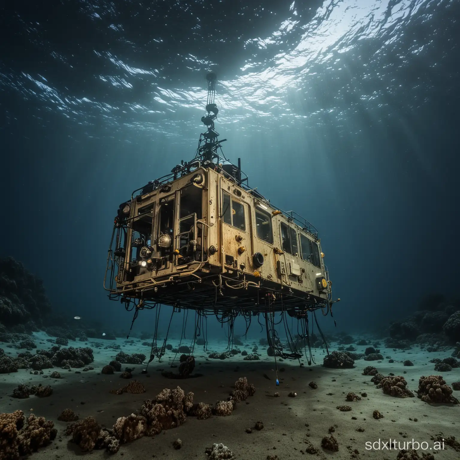 深海海底科技感探险