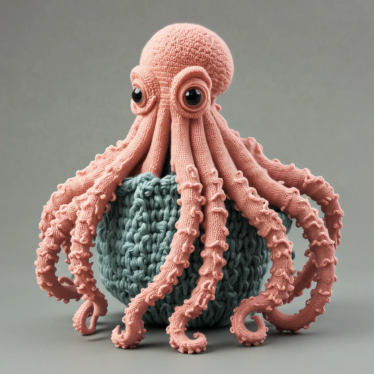 octopus wearing 
an aran sweater








