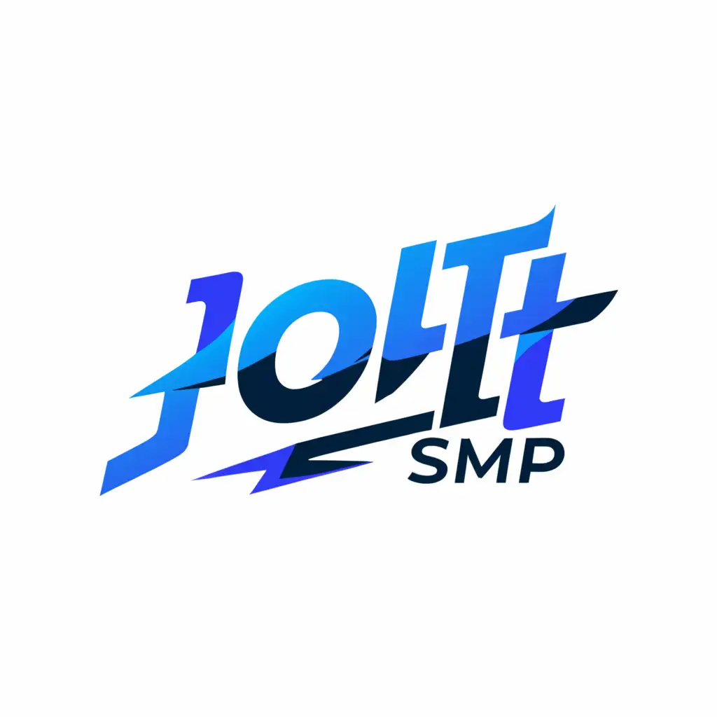 a logo design,with the text "JOLT SMP", main symbol:JOLT,Moderate,clear background