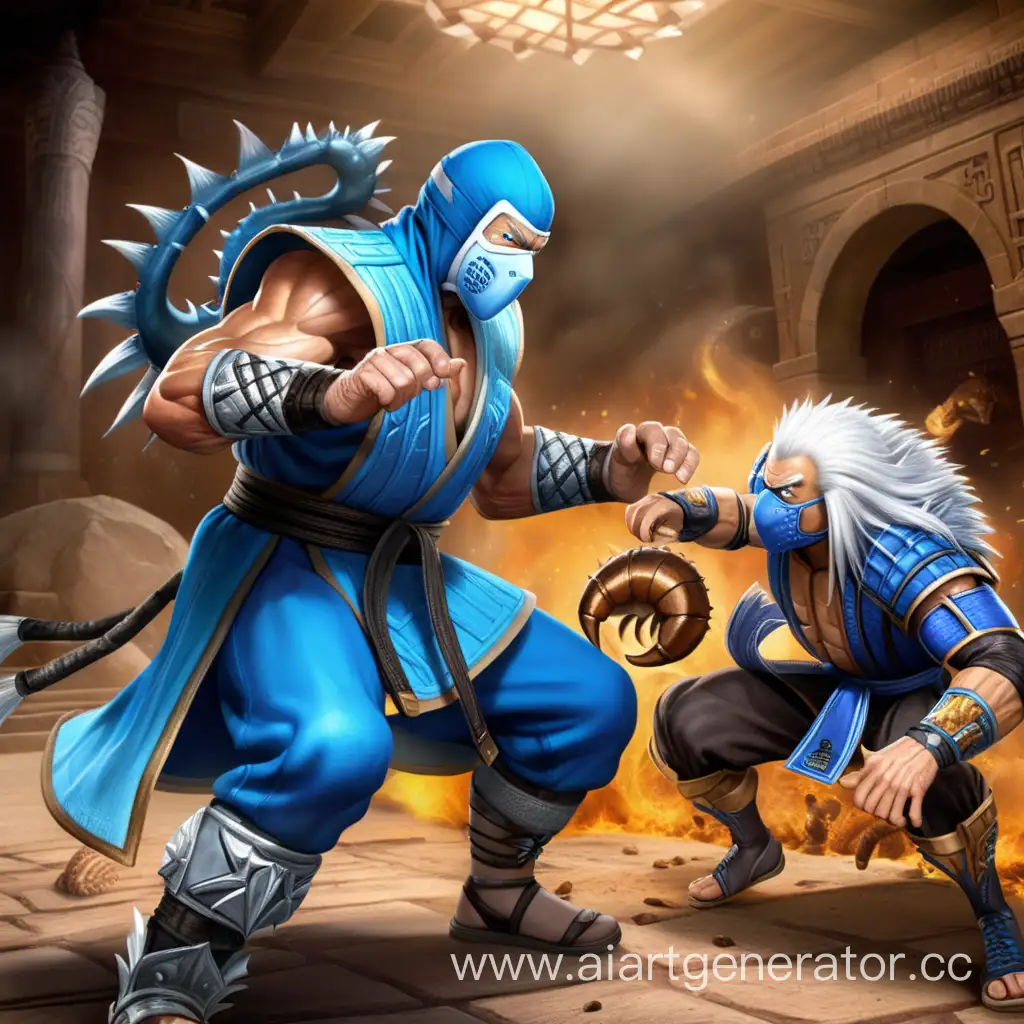 Epic-Battle-Grandpa-SubZero-vs-Hedgehog-Scorpion-Mortal-Kombat