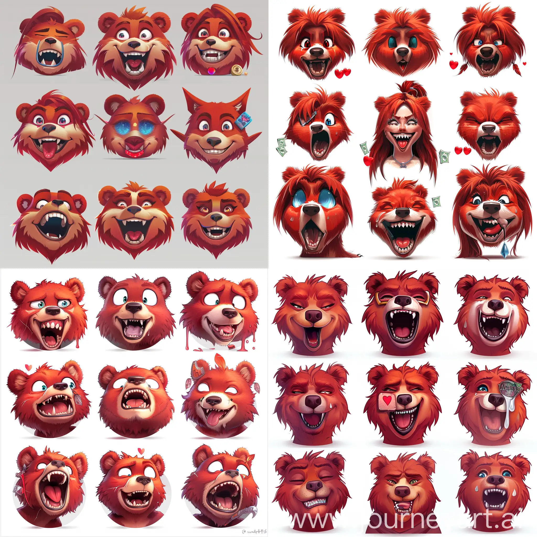 Female-Bear-Druid-in-World-of-Warcraft-with-Red-Fur-and-Twitch-Emoji-Expressions