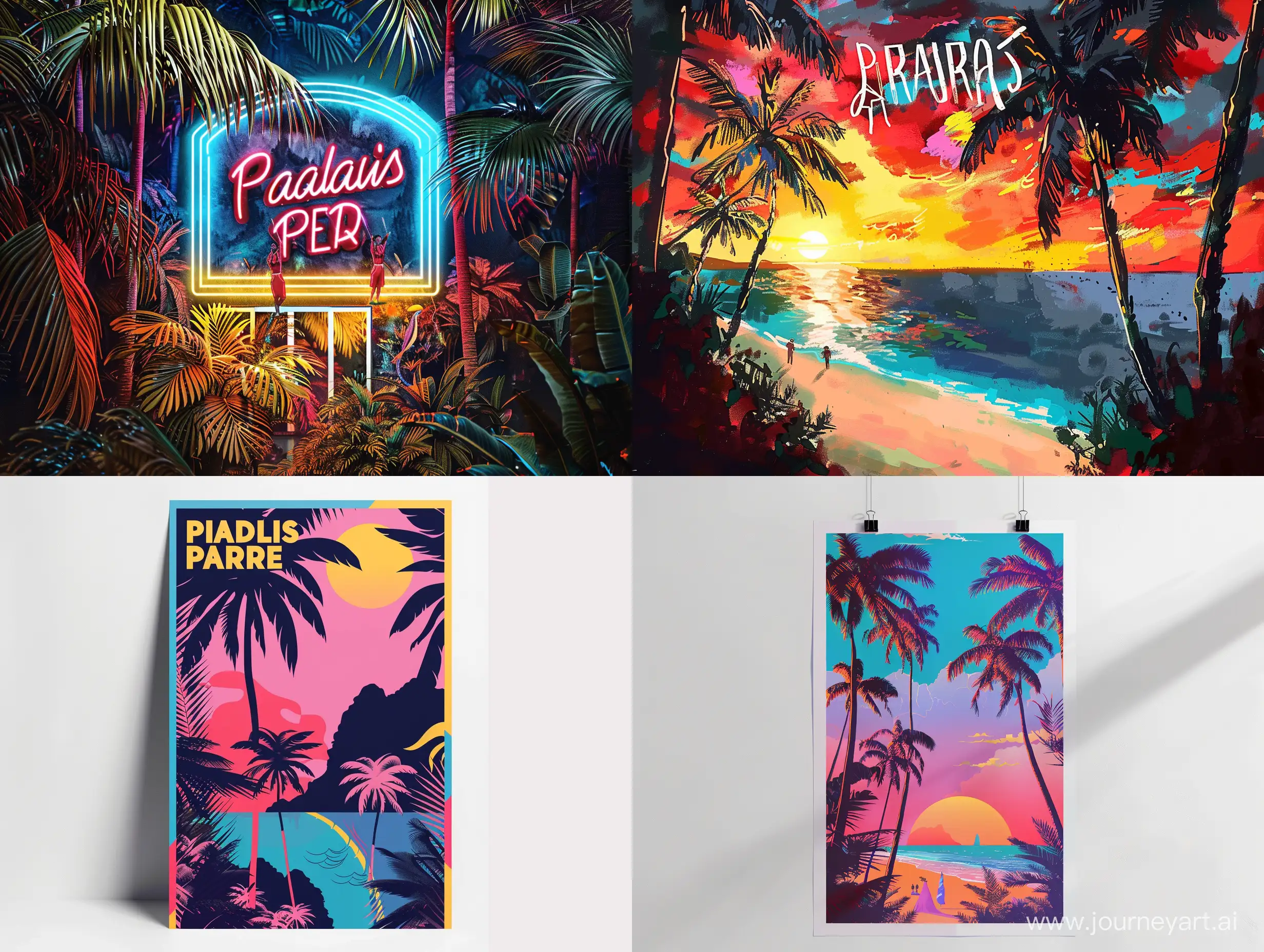Poster Paradise party