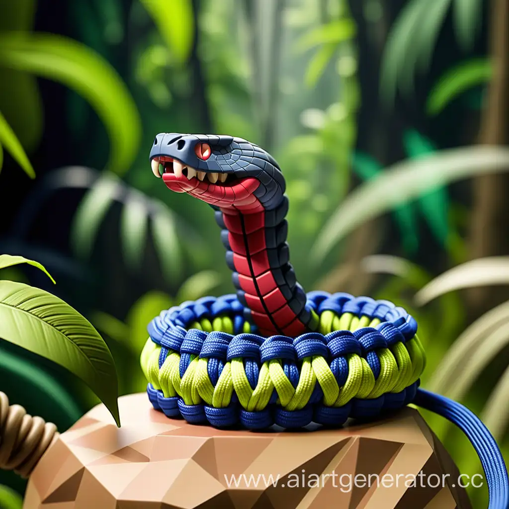 Cobra-and-Paracord-in-the-Jungle-Serpentine-Adventure