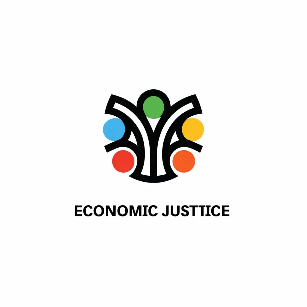 a logo design,with the text 'economic justice', main symbol:traditional symbols, people,Moderate, clear background