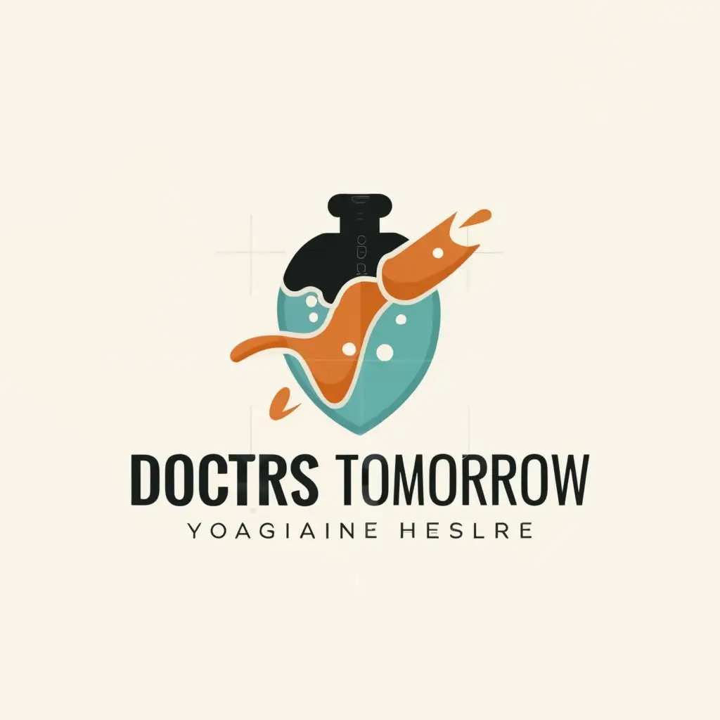 a logo design,with the text "Doctors Tomorrow", main symbol:Medicine,Moderate,be used in Medical Dental industry,clear background