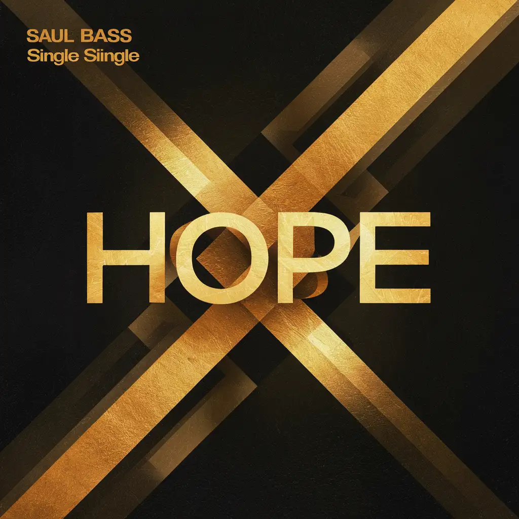 Illustration of Hope in the Style of Saul Bass