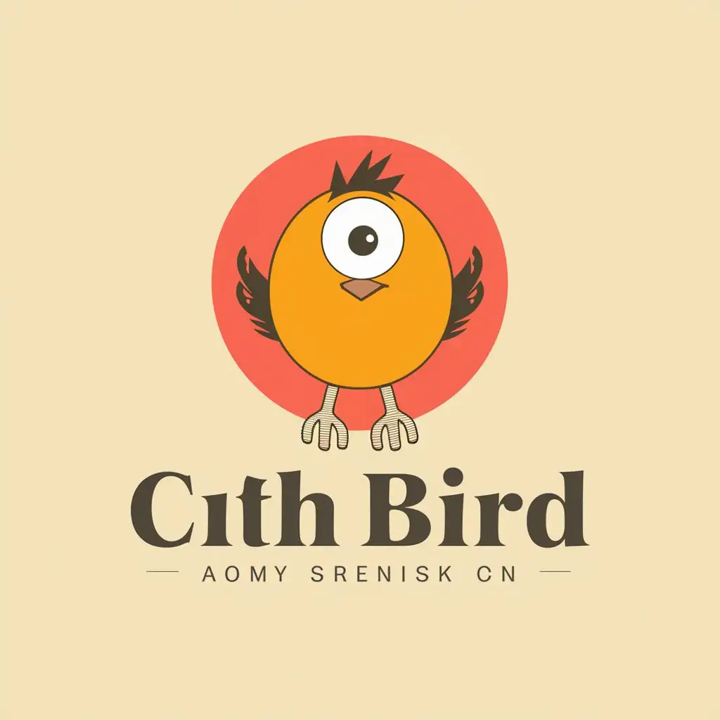 logo, logo, happy large eyed, circle bird with feet and wings tucked behind, with the text "alt", typography, be used in Events industry, with the text "alt", typography, be used in Animals Pets industry