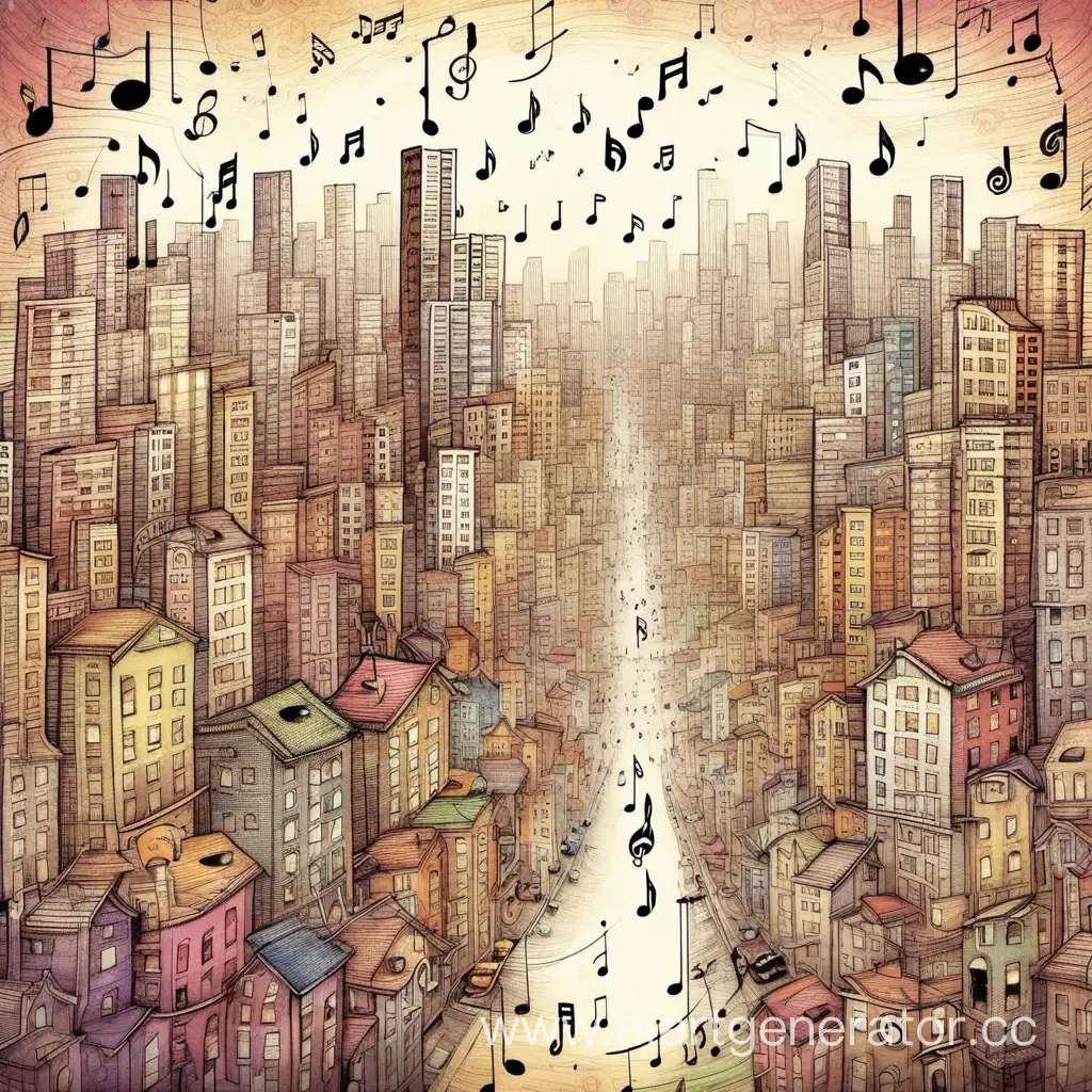 Cityscape-Symphony-Urban-Notes-in-Harmonious-Melody