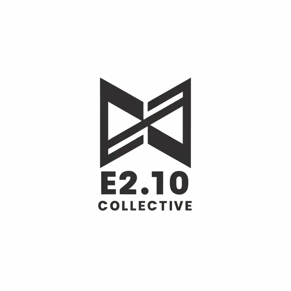 a logo design,with the text "E2:10 Collective", main symbol:E2:10,Moderate,be used in Travel industry,clear background