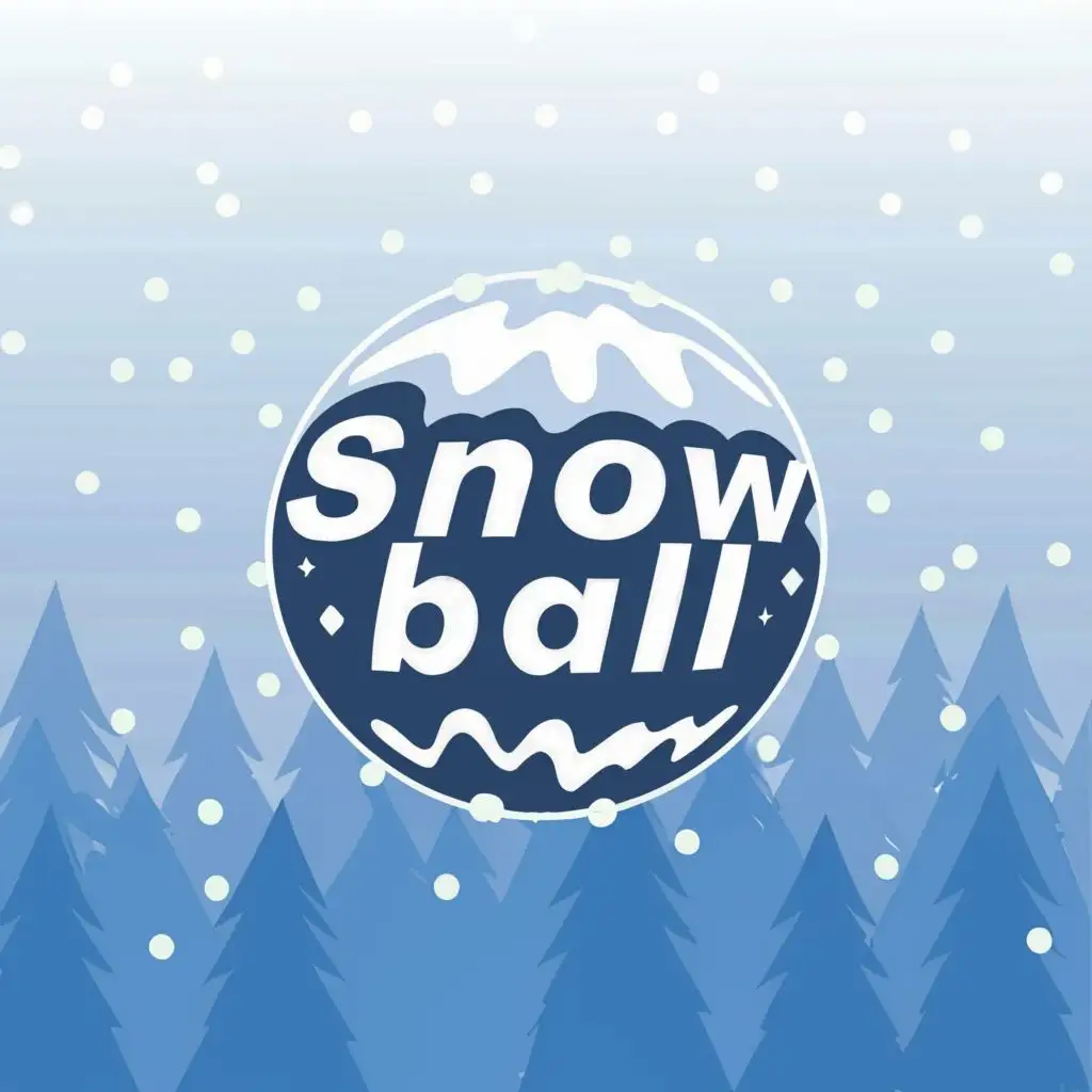 LOGO-Design-for-Snow-Ball-Clean-Typography-with-Snowball-Icon-for-Finance-Industry