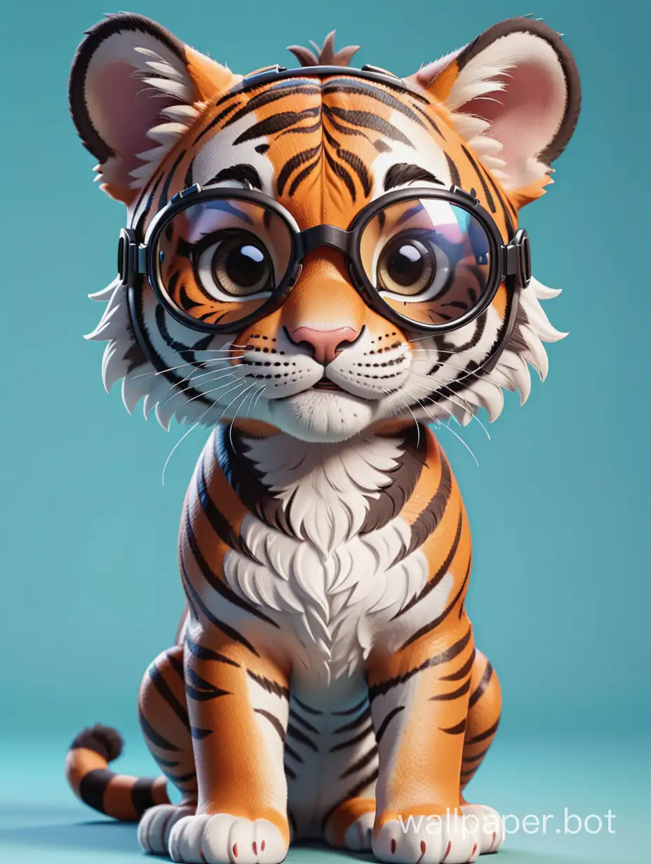 Adorable-Tiger-Cartoon-with-Stylish-Outfit-and-Cool-Goggles