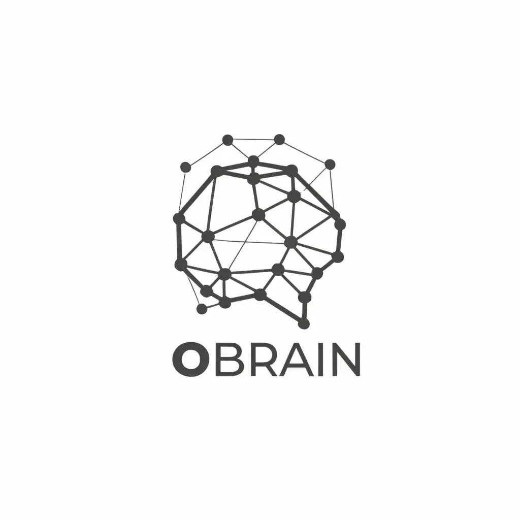 a logo design,with the text "obrain", main symbol:productivity,Minimalistic,be used in Technology industry,clear background